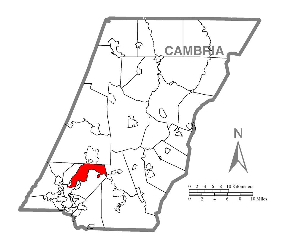 Locator map of East Taylor