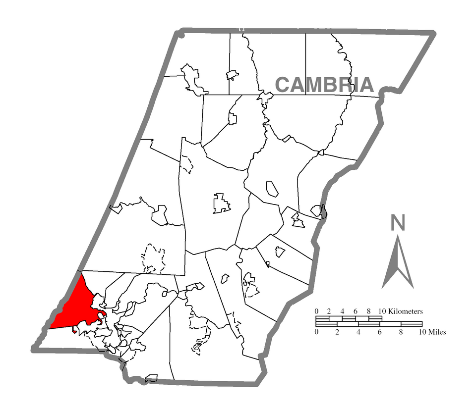 Locator map of Lower Yoder