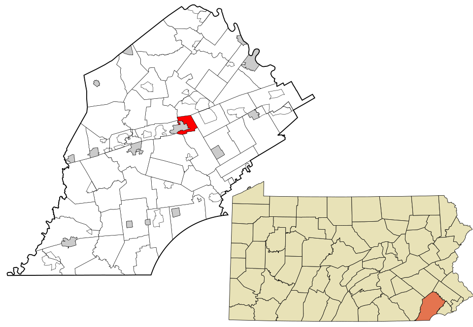 Map of East Caln