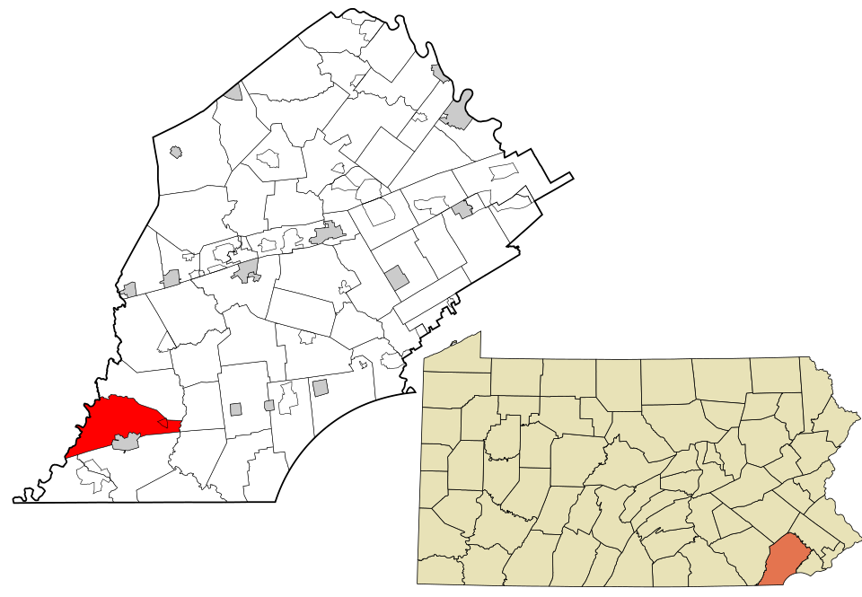 Locator map of Lower Oxford