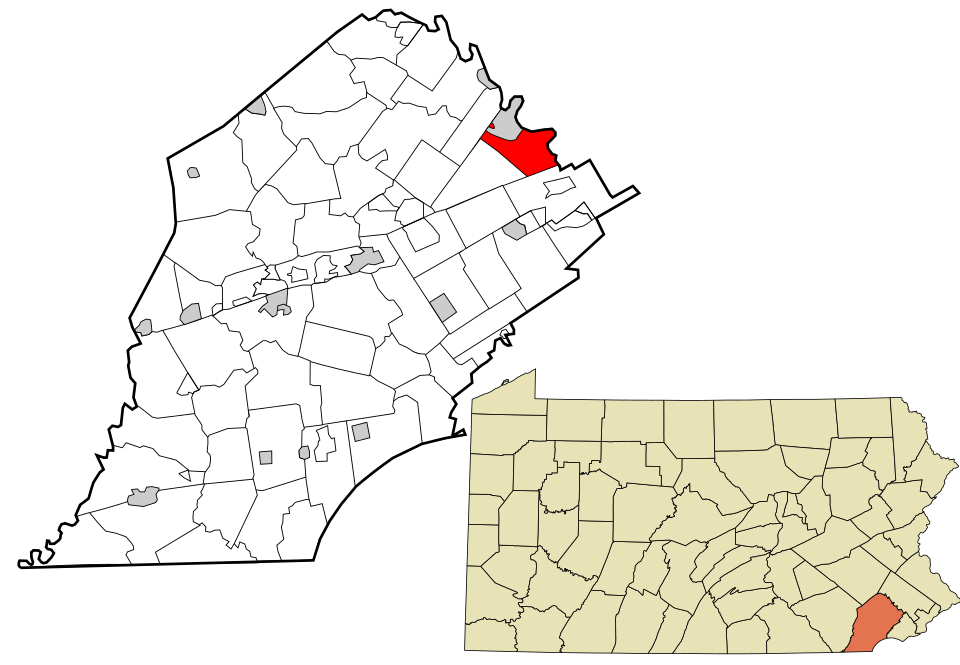 Locator map of Schuylkill