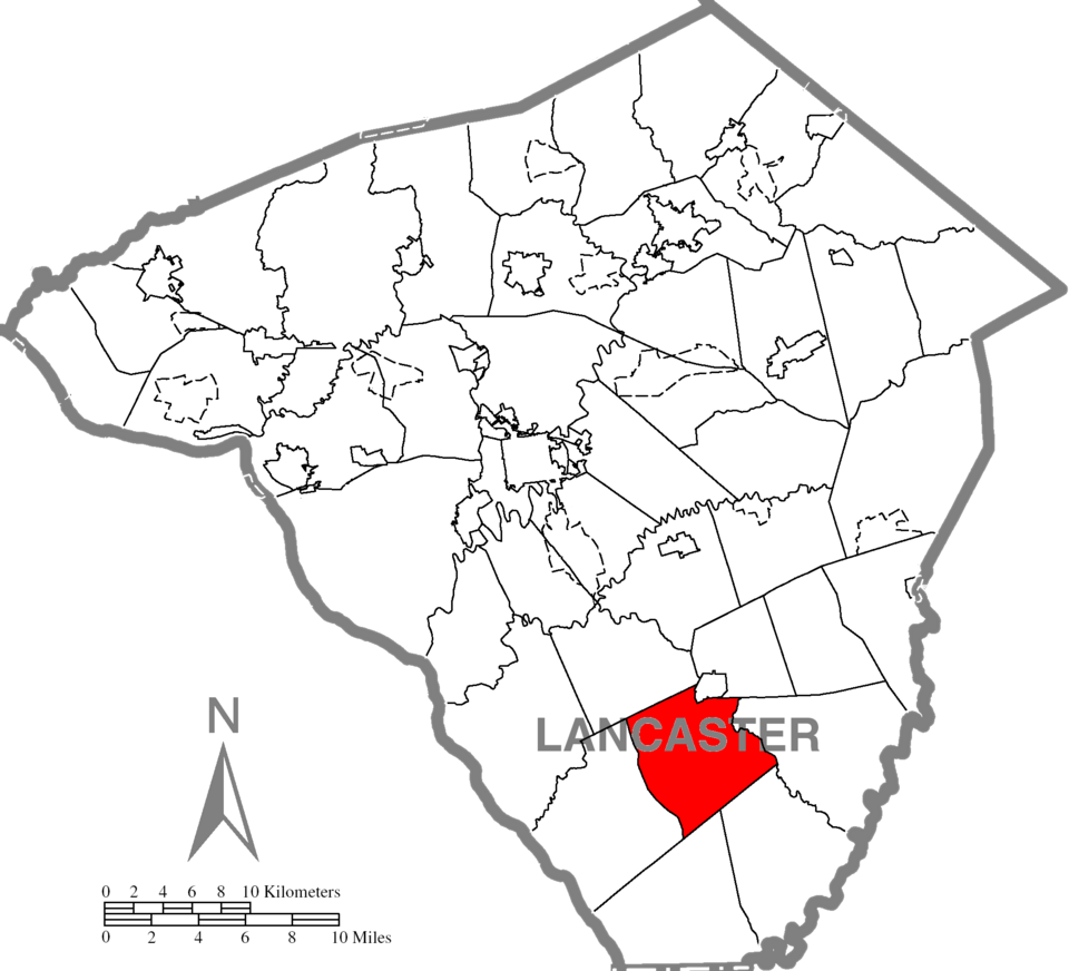 Locator map of East Drumore