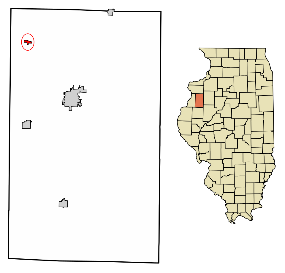 Locator map of Little York