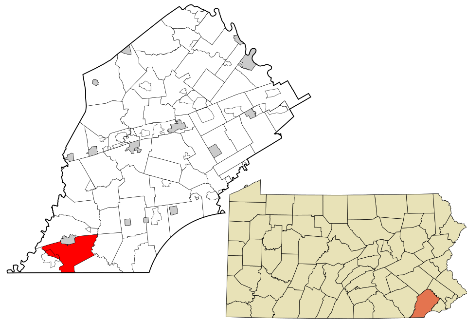 Locator map of East Nottingham