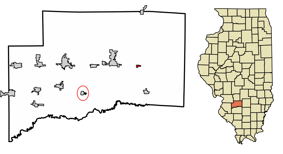 Locator map of Huey