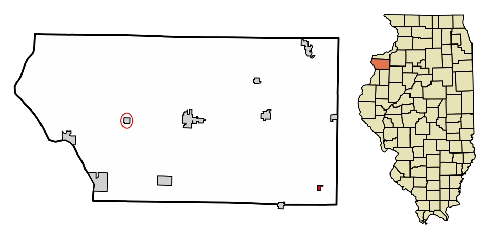 Locator map of North Henderson