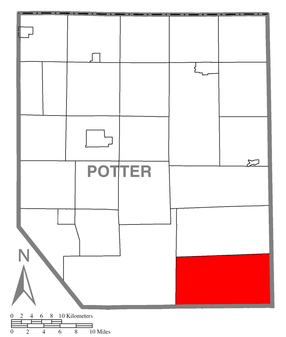Locator map of Stewardson