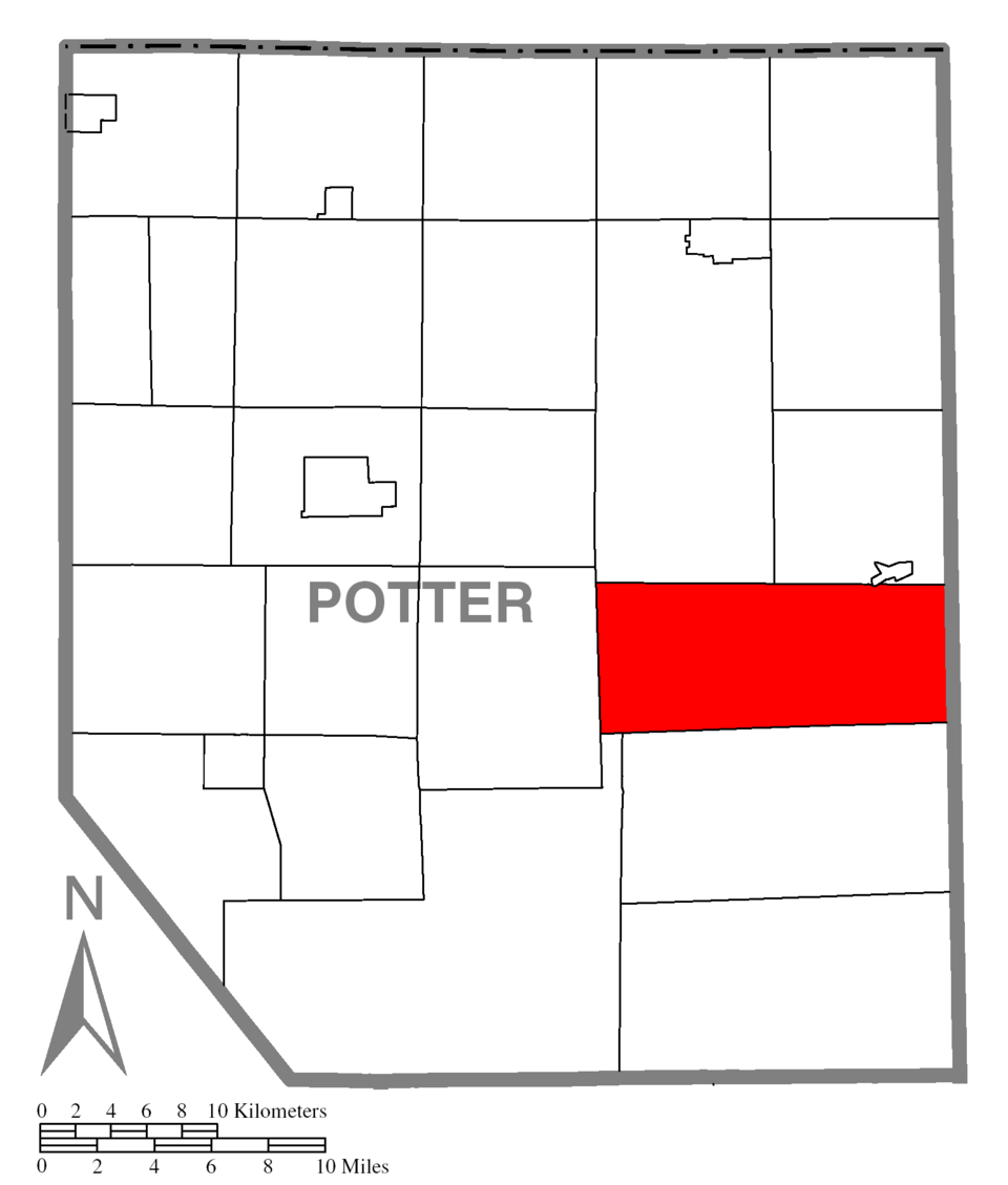 Locator map of West Branch