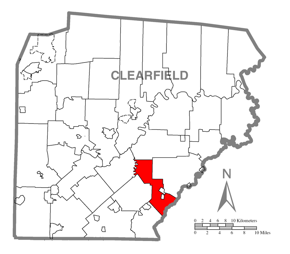 Map of Woodward