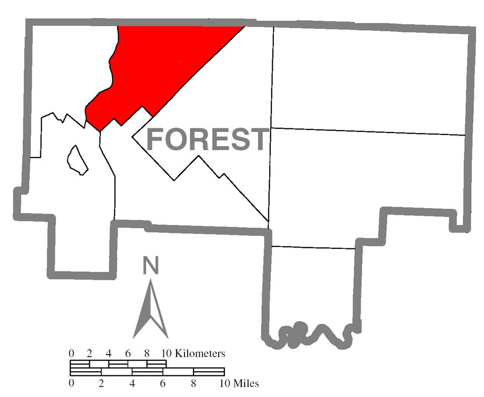 Locator map of Hickory