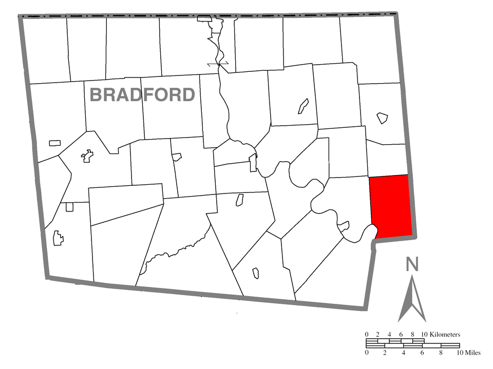 Locator map of Tuscarora