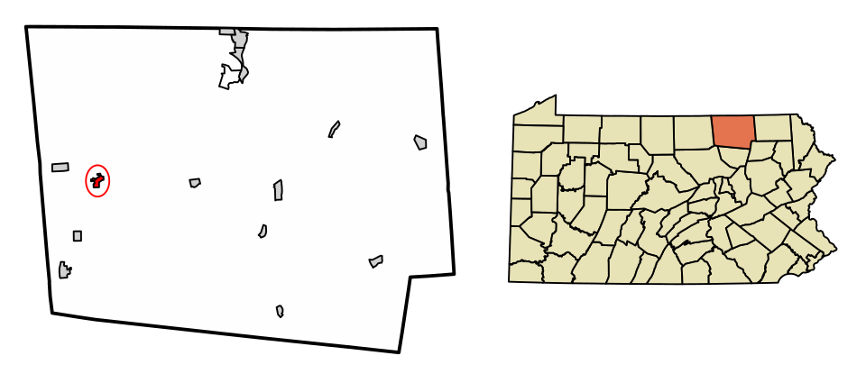 Locator map of Troy