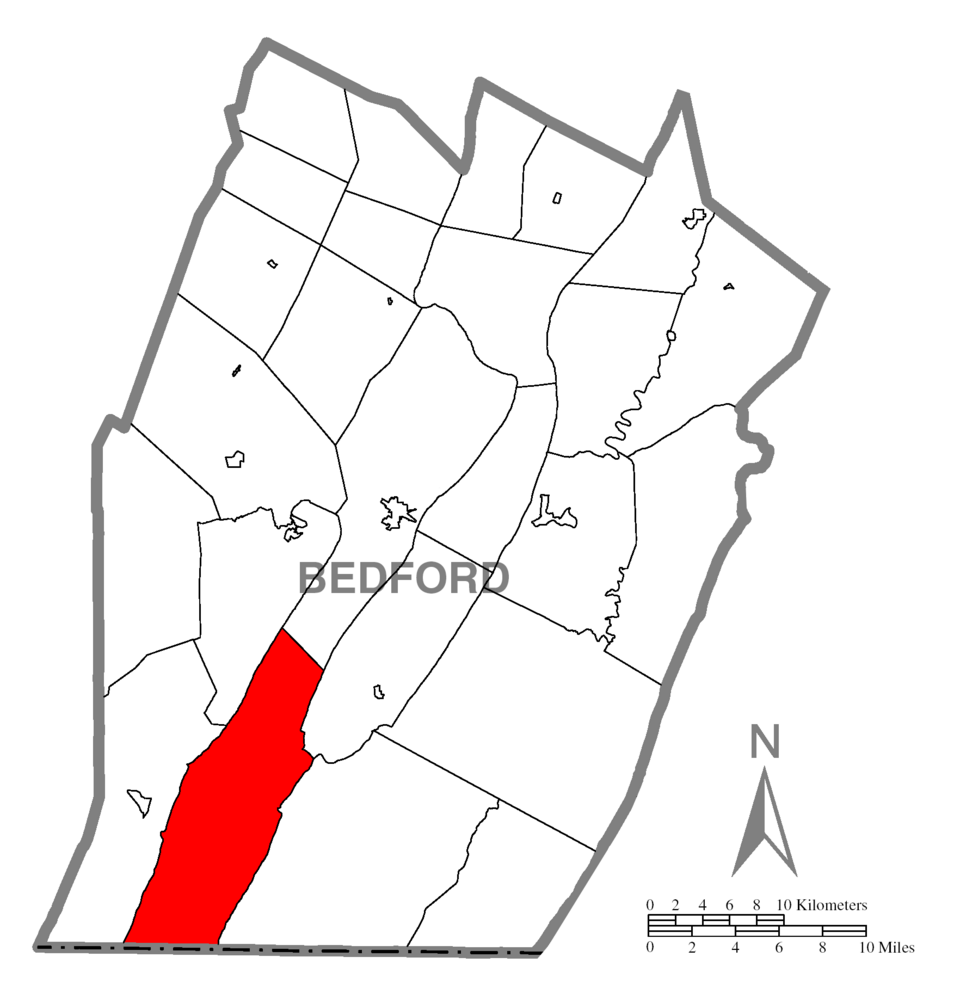 Locator map of Cumberland Valley