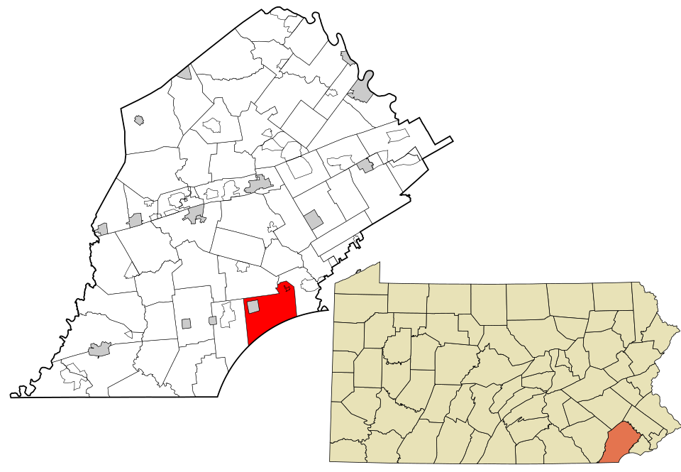 Locator map of Kennett