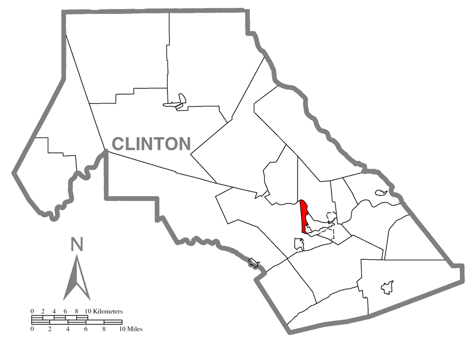 Locator map of Allison