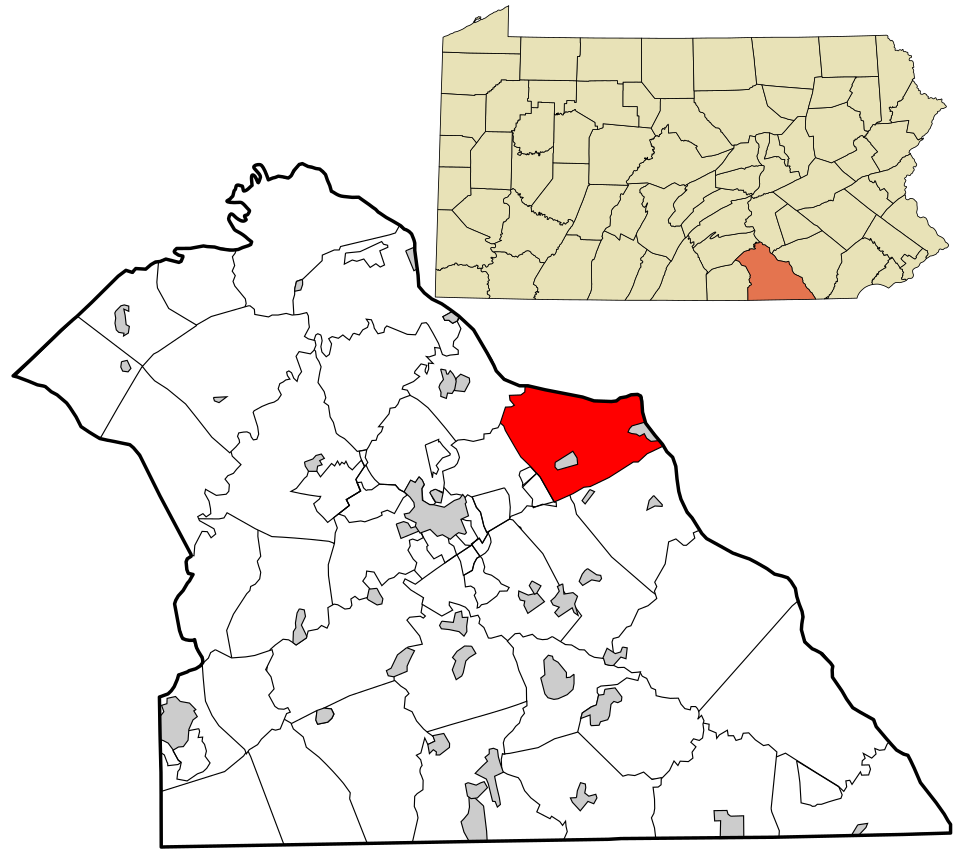 Locator map of Hellam