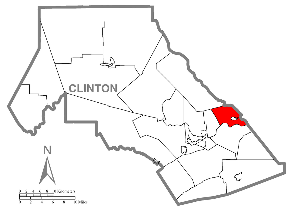 Map of Pine Creek