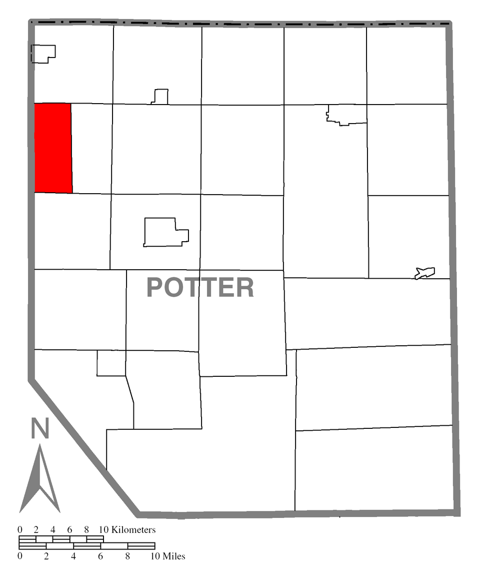 Locator map of Pleasant Valley