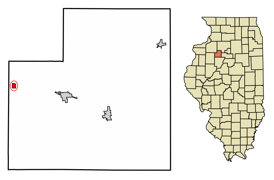 Locator map of La Fayette