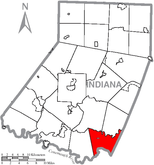Locator map of East Wheatfield