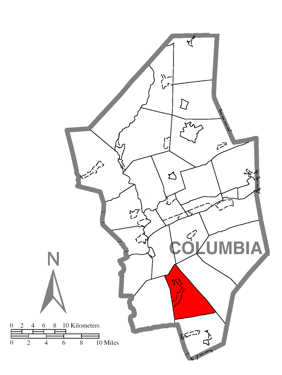 Locator map of Locust