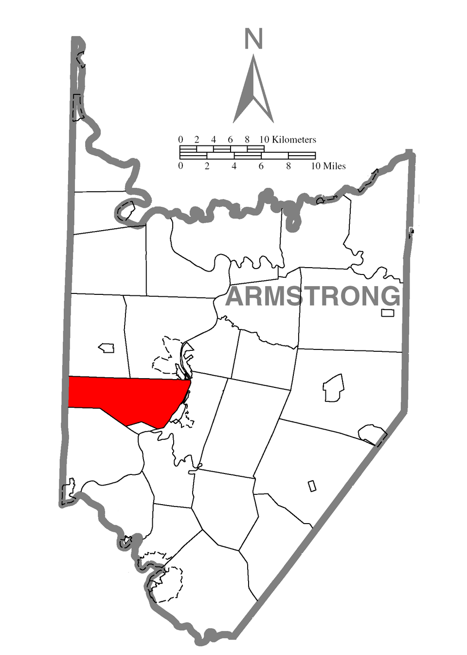 Locator map of North Buffalo