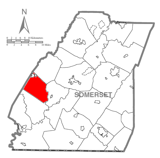 Locator map of Middlecreek