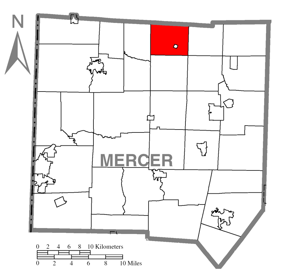 Locator map of Sandy Creek