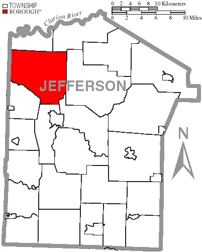 Locator map of Eldred