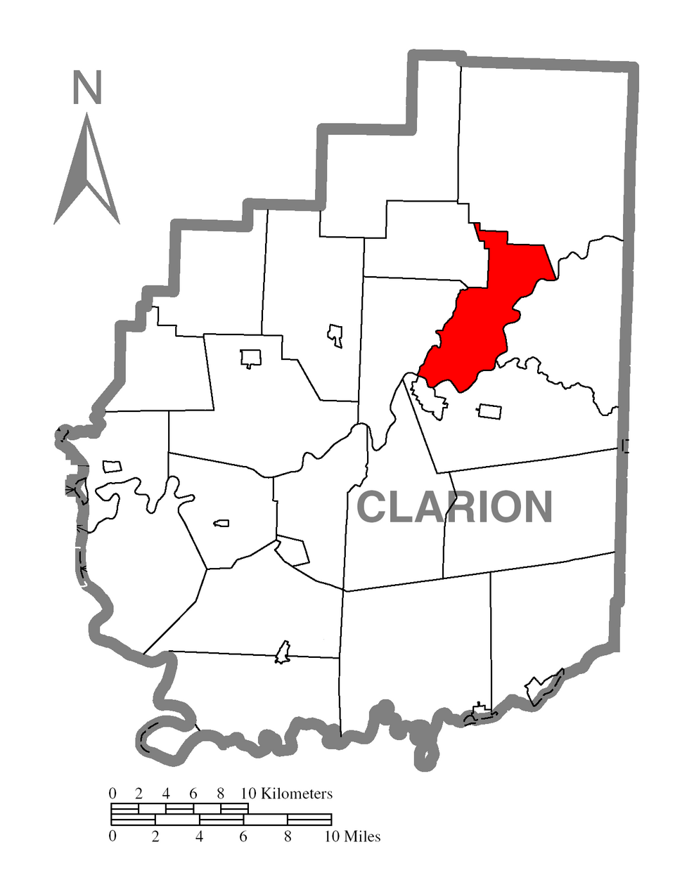 Locator map of Highland