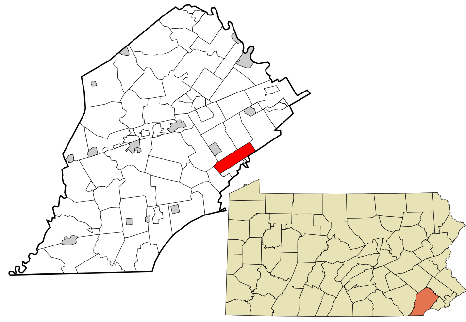 Locator map of Westtown