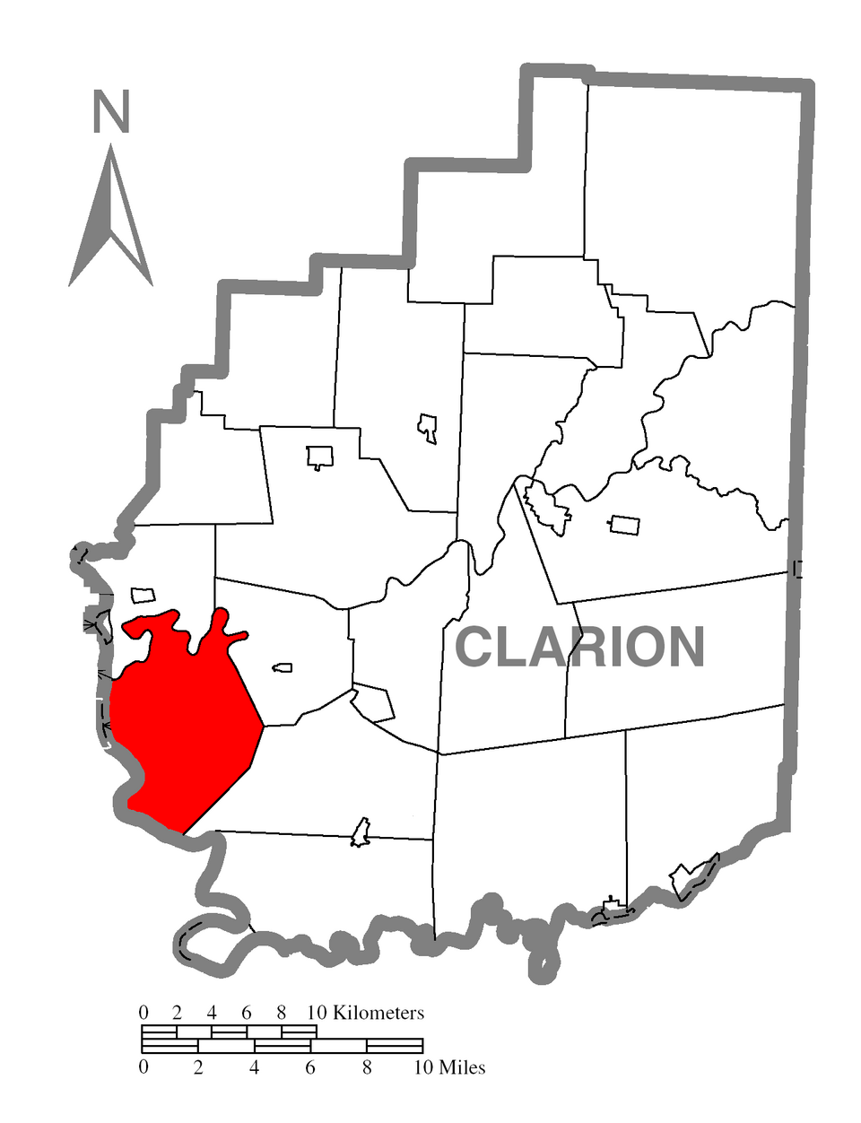 Locator map of Perry