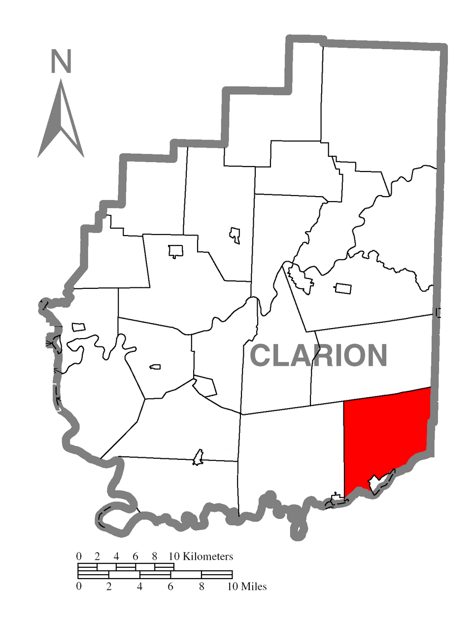 Locator map of Redbank
