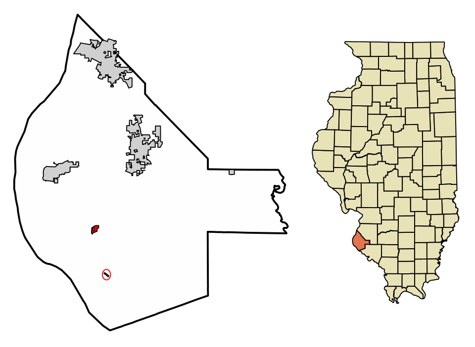 Locator map of Maeystown