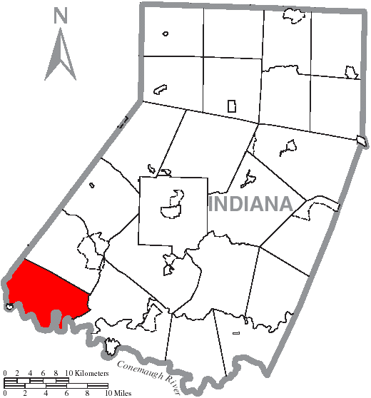 Locator map of Conemaugh