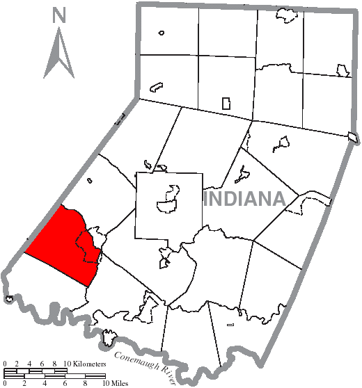 Locator map of Young