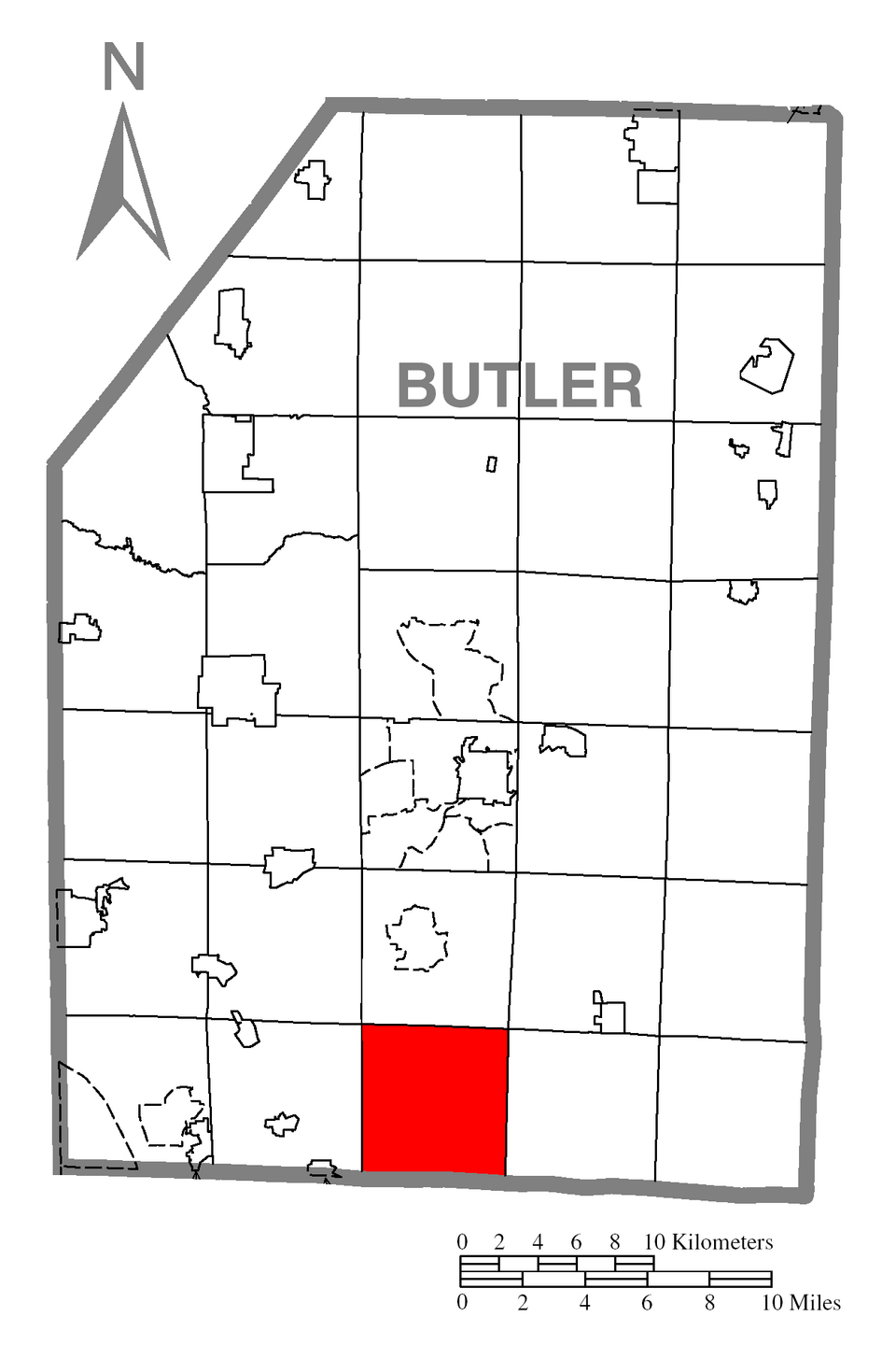 Locator map of Middlesex