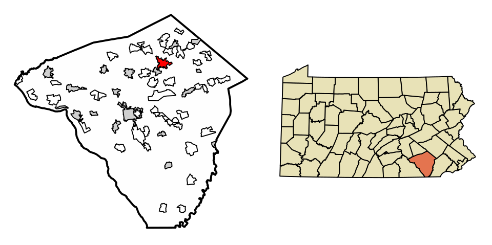 Locator map of Ephrata