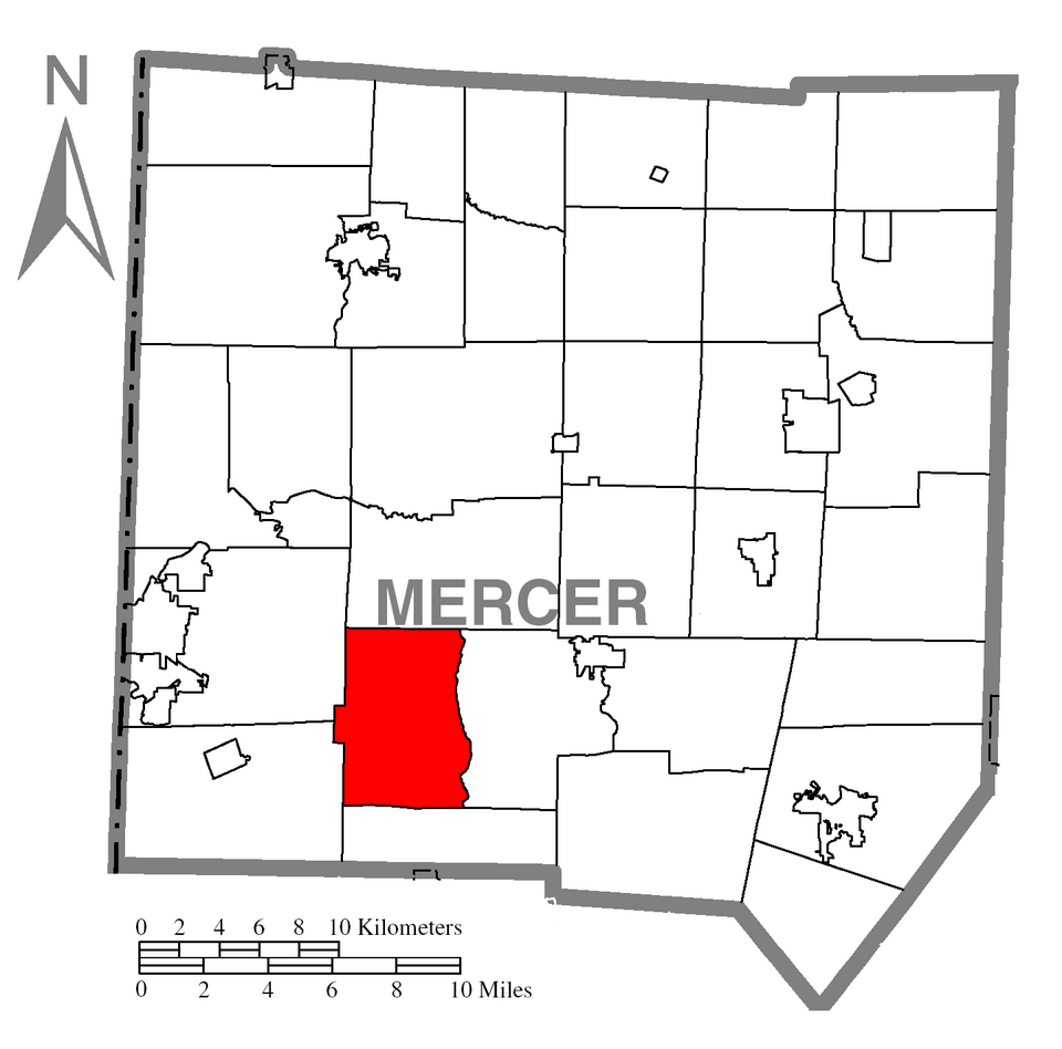 Locator map of Lackawannock