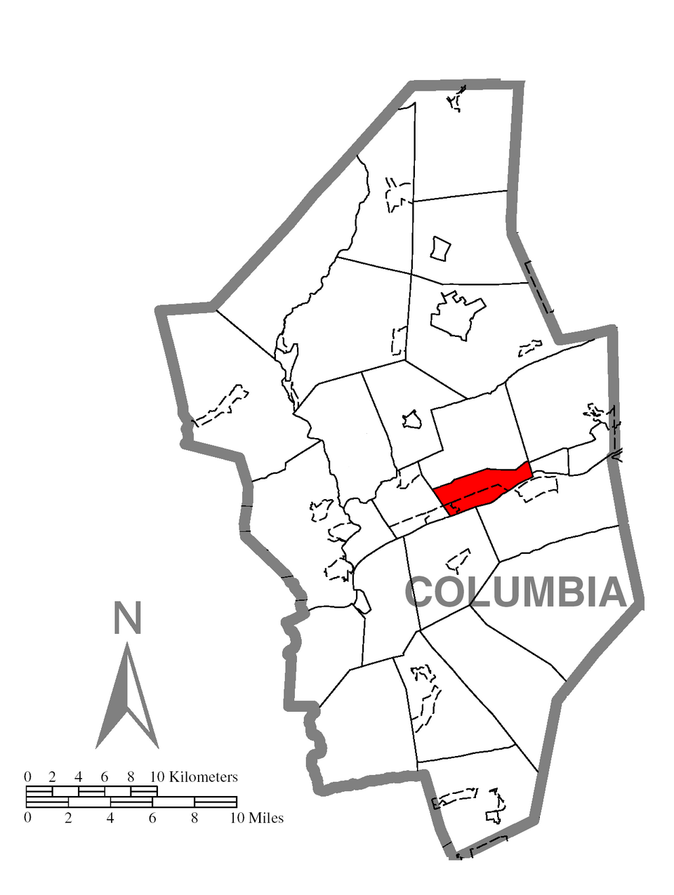 Locator map of South Centre