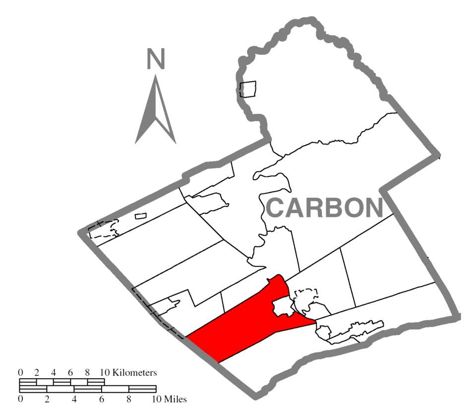Locator map of Mahoning