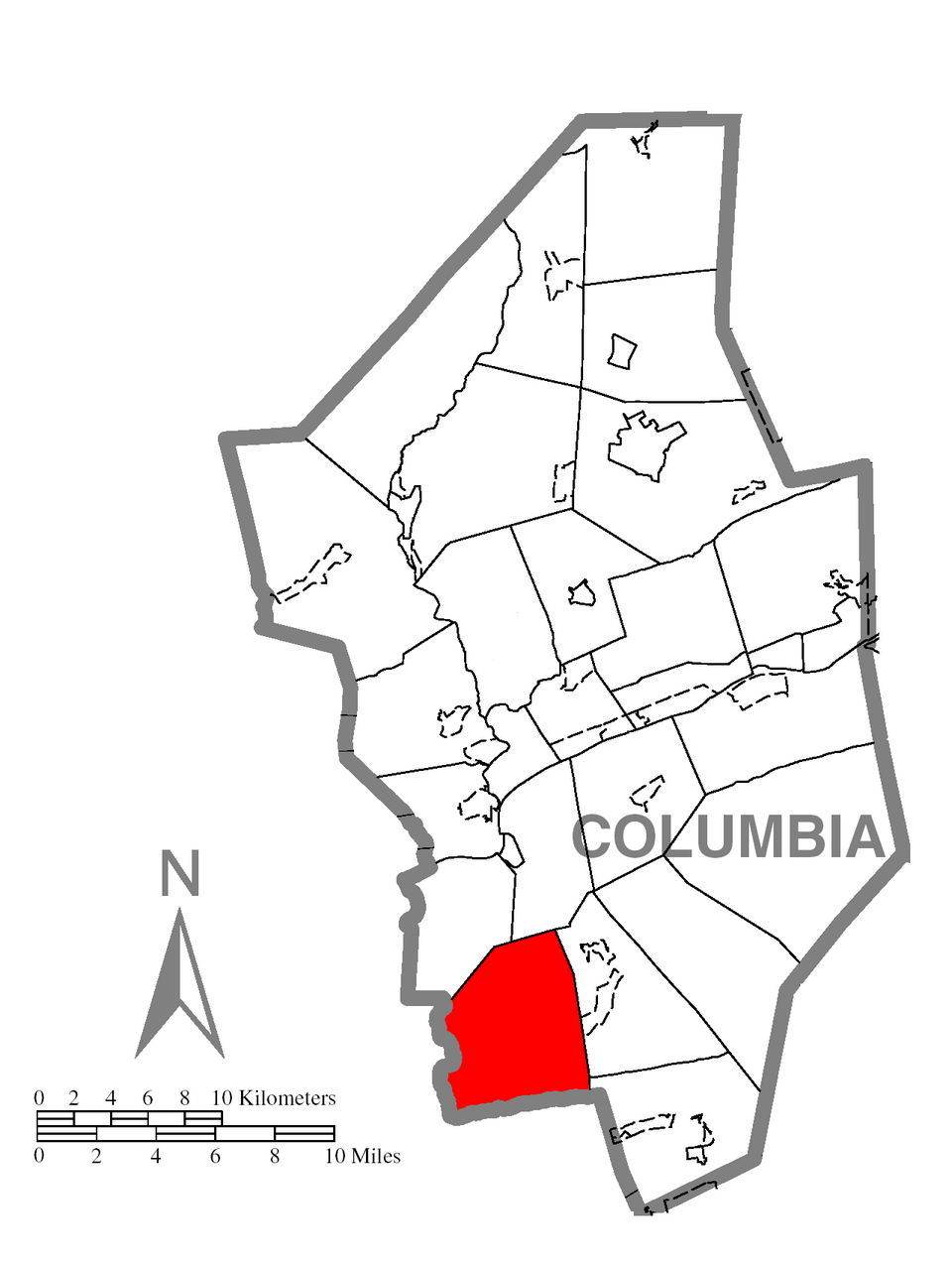 Locator map of Cleveland