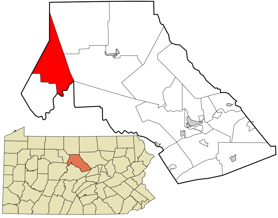 Locator map of East Keating