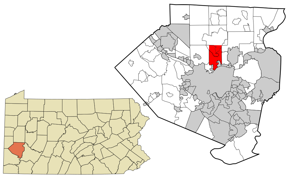 Locator map of Shaler