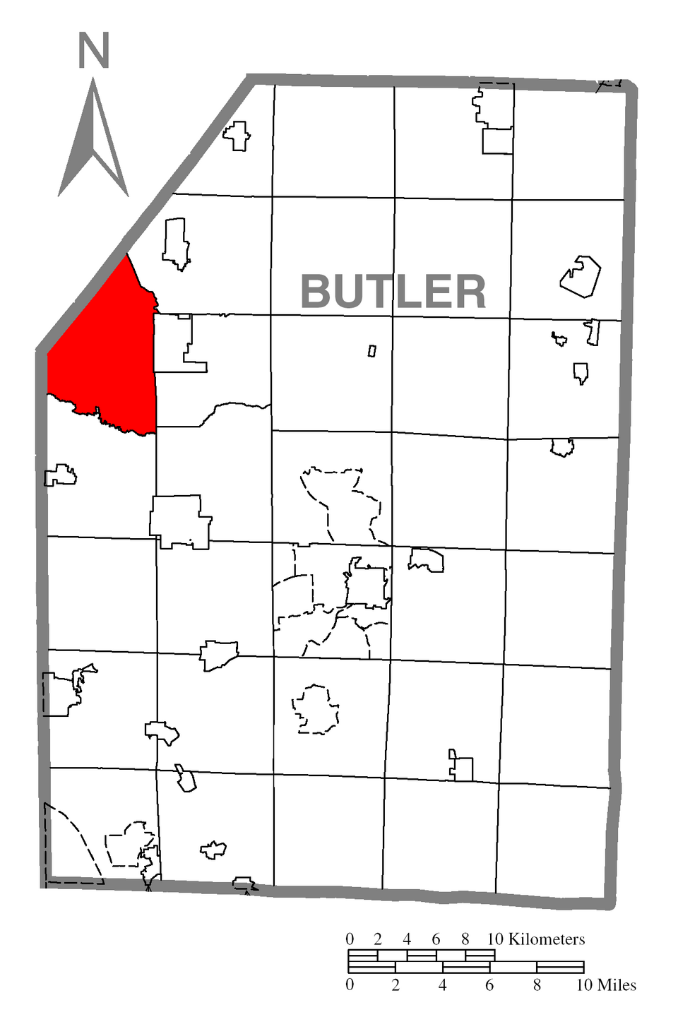 Locator map of Worth
