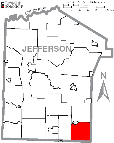 Locator map of Gaskill