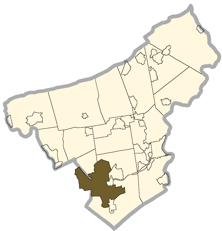 Locator map of Bethlehem