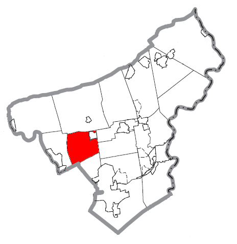 Locator map of East Allen
