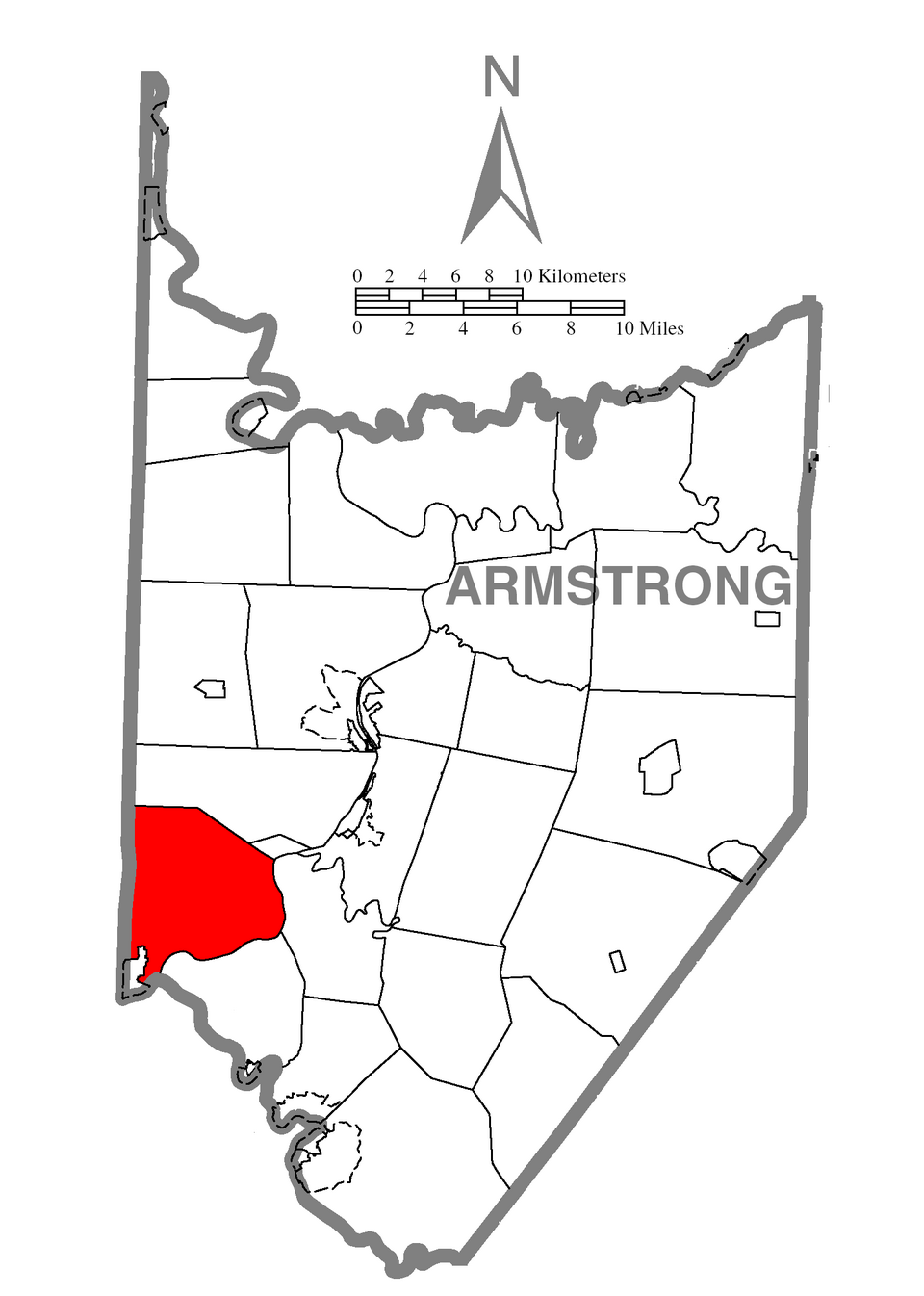 Locator map of South Buffalo