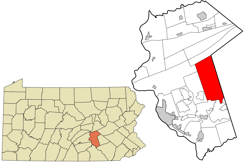 Locator map of East Hanover